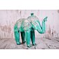 Wooden Elephant GREEN 40cm