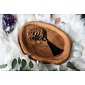 YOGGYS meditační mala - hematit a rudrakša