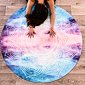 YOGGYS - MANDALA YOGA ROUND MAT - barevná kulatá jógová podložka ILLUMINATION