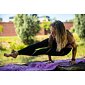YOGGYS [HAMSA FIALOVÁ] fialová designová jógová podložka s HAMSOU 