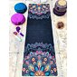 YOGGYS [VINTAGE MANDALA] černá designová jógová podložka s mandalou