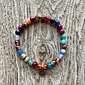 YOGGYS Bracelet Colourful Faceted Agate