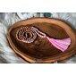 YOGGYS meditační mala - růženín a rudrakša