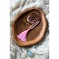 YOGGYS meditační mala - růženín a rudrakša