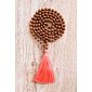 YOGGYS - Meditation Mala Light Rudraksha CORAL