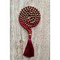 YOGGYS Meditation Mala - Coral & Rudraksha