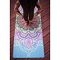YOGGYS [SUCCULENT MANDALA] zelená designová jógová podložka s mandalou