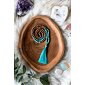 YOGGYS - Meditation Mala Necklace with Aquamarine and Rudraksha