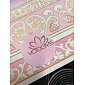 designová jógová podložka OUTLET, podložka na jógu růžová, orientální vzor GOLDEN DREAM jógový koberec